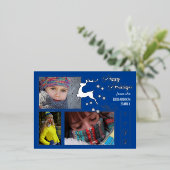 レーピングトナカイ実在ホイルフォトホリディポストカード 箔シーズンポストカード (立ち正面)