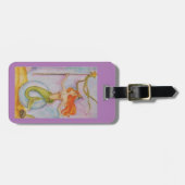 レーブ女王、人魚とサイレンタロットデッキ ラゲッジタグ (正面横)