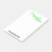 レーベル警告ノート4 x 6"を無効にする ポストイット (アングル)