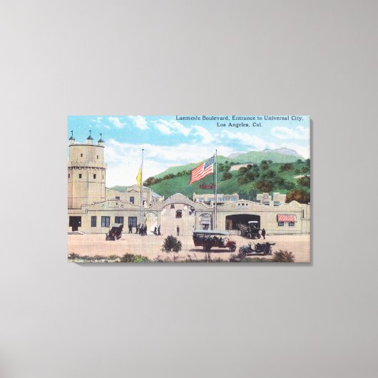 レームルブールバードビューオブユニバーサルシティ キャンバスプリント (正面)