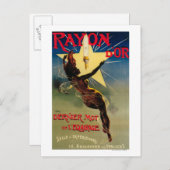 レーヨン・ドール・レストラン宣伝ポスター ポストカード (正面/裏面)