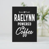 レーリンパーソナライズされたネーム誕生日ギフト 出欠カード (スタンド正面)