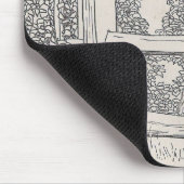 レールに浮かぶウズラ マウスパッド (コーナー)