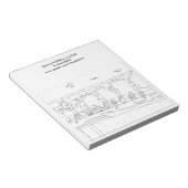 レールのアウトラインに配置するスパーズの色付けノートパッド ノートパッド (アングル)