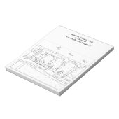 レールのアウトラインに配置するスパーズの色付けノートパッド ノートパッド (回転)