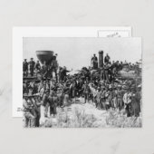 レールの会議 – ユタ州の岬1869 ポストカード (正面/裏面)