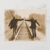 レールを一緒に歩く – はがき (正面)