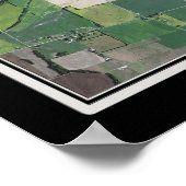 レールフットレイクテネシー衛星ポスターマップ ポスター (角)