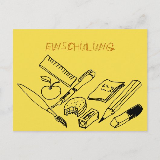 レールミッテルアウフエインラドンツアエインシュルン ポストカード (正面)