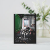 レールヤードオールドスチームトレインルマストロ葉書 ポストカード (スタンド正面)