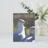 レール上のカモメ ポストカード (スタンド正面)