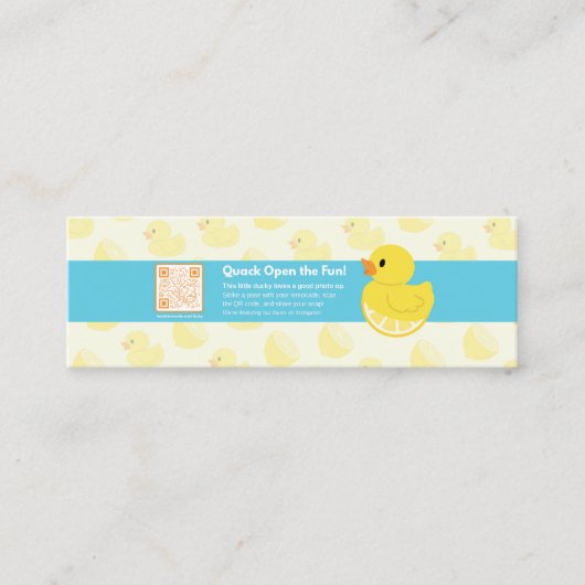 レーンのフォトダック スキニー名刺 (正面)