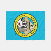 レーンジャーのリック|のレーンジャーのリックのロゴ フリースブランケット (正面(横))