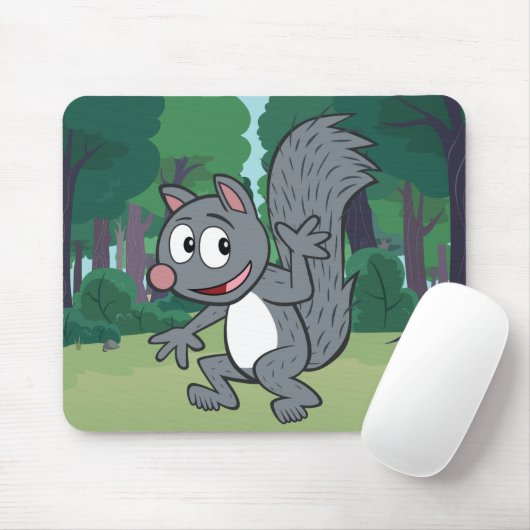 レーンジャーのリック|の灰色にリスの振ること マウスパッド (マウス)