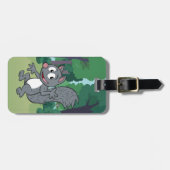 レーンジャーのリック|の灰色にリスの振ること ラゲッジタグ (正面横)
