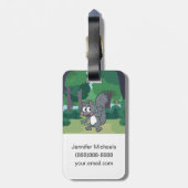 レーンジャーのリック|の灰色にリスの振ること ラゲッジタグ (裏面縦)