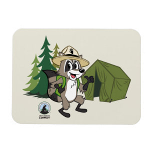 レーンジャーのリック の素晴らしいアメリカのCampout -テント マグネット