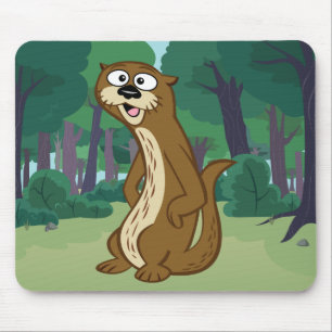 レーンジャーのリック  Reggieのカワウソ マウスパッド