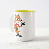 レーンジャーのリック| Scarlettのキツネの振ること ツートーンマグカップ (正面左)