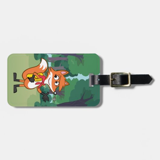 レーンジャーのリック| Scarlettのキツネの振ること ラゲッジタグ (正面横)