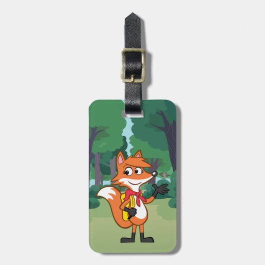 レーンジャーのリック| Scarlettのキツネの振ること ラゲッジタグ (正面縦)