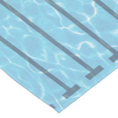 レーンマーカー付きスイミングプール泳ぐチーム ショートテーブルランナー (コーナー)