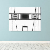 レーン信号に従うトリプチチ キャンバスプリント (インサイチュ (ウッドフロア))