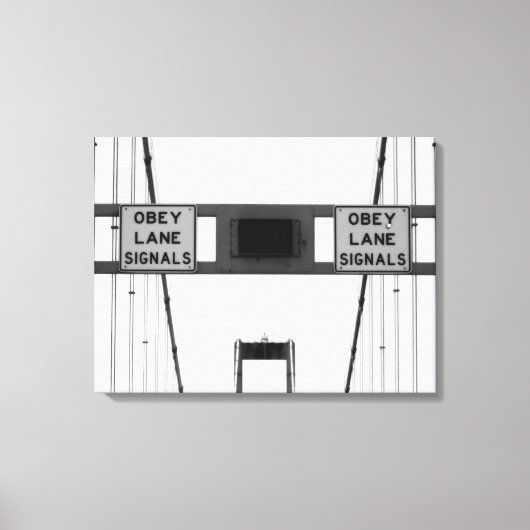 レーン信号に従うトリプチチ キャンバスプリント (正面)