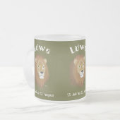 レーヴェ23ジュリビス22タッ威厳があるセ フロストグラスマグカップ (正面左)