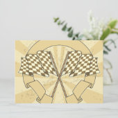 レー市松模様にス·フラグ·招待状 招待状 (スタンド正面)