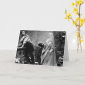 レー幽霊のよく出るン-ヴィンテージ幽霊写真1880 カード (黄色い花)