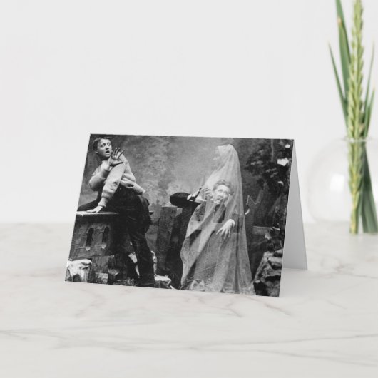 レー幽霊のよく出るン-ヴィンテージ幽霊写真1880 カード (正面)