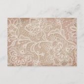 レー結婚スの挿入 – ヴィンテージピンク エンクロージャーカード (裏面)