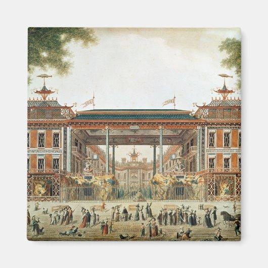 レ中国のノワールが設立したパリの風呂 マグネット (正面)