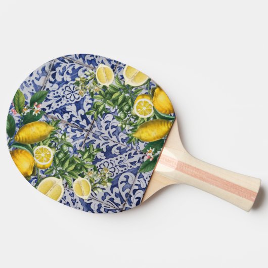 レ地中海のモンポルトガルのタイル卓球 卓球ラケット (横)