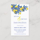  – レ地中海のモン結婚ズ – 日付を保存する –  名刺 (正面)