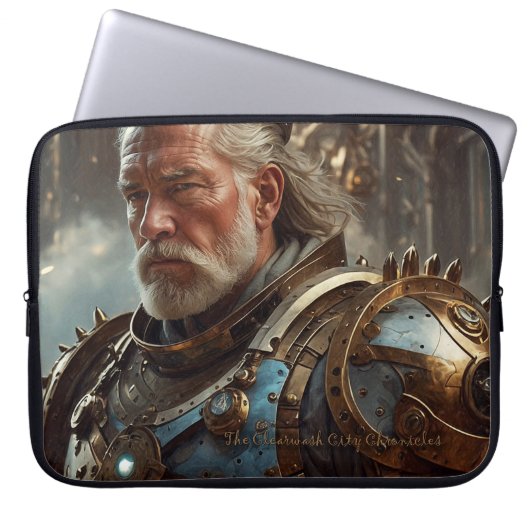 レ威厳のあるガルスチームパンクキングエレクトロニクスバッグ ラップトップスリーブ (正面)