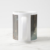 レ威厳のあるガルスチームパンクキングジャンボマグ ジャンボコーヒーマグカップ (裏面)