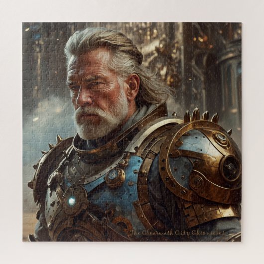 レ威厳のあるガルスチームパンクキングパズル ジグソーパズル (縦)