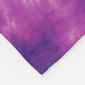 レ最高のディボスエバーレトロパープル絞り染めカスタム フリースブランケット (角)