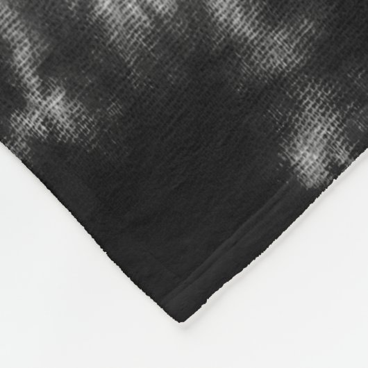 レ最高のディボスエバーレトロブラック絞り染めカスタム フリースブランケット (角)