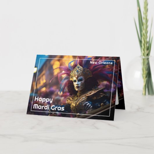 💚💜💛レ王室のガリア：マルディグラスバガランザ カード (正面)