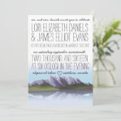 レ素朴イク&マウントアテン結婚式招待状 招待状 (スタンド正面)