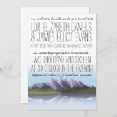 レ素朴イク&マウントアテン結婚式招待状 招待状 (正面/裏面)