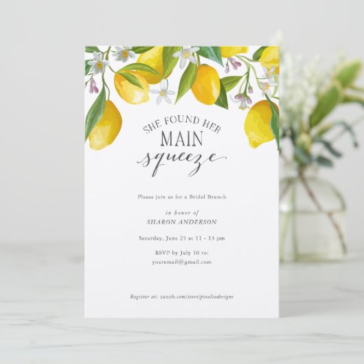 レ素朴モン彼女は彼女の主な締め付けを見つけブライダル 招待状 (スタンド正面)