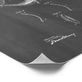 レ連絡ンス特許 – Chalkboard ポスター (角)