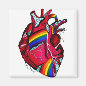 レ食べスLGBTのおもしろい黒猫 マグネット (正面)