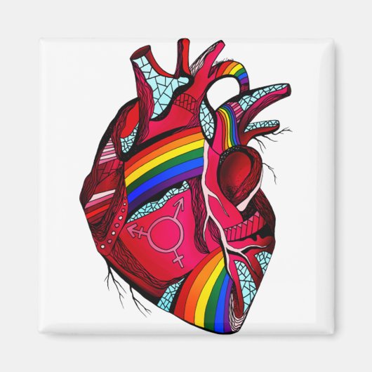 レ食べスLGBTのおもしろい黒猫 マグネット (正面)