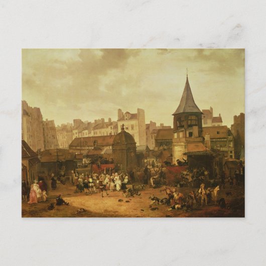 レ・アール広場での歓喜 ポストカード (正面)