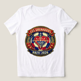 レ・グラナディエ・ハイチ 2026 サッカー インスパイア ハート トライブレンドTシャツ
